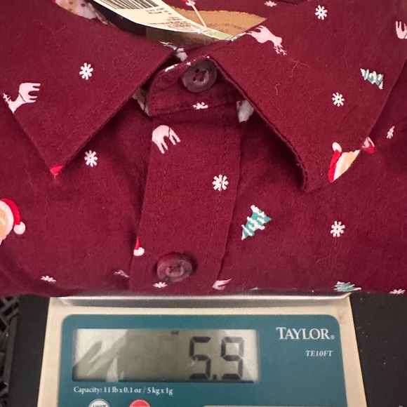 Santa Claus men’s button up shirt with front pocket.  new.  short sleeve - Picture 10 of 11